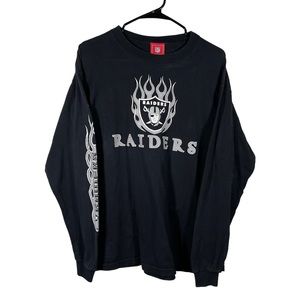 Vintage Y2K Las Vegas Raiders Flame Long Sleeve Shirt